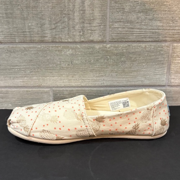 Tom’s Alpargata Rose Gold Pineapple Slip on Shoe Size‎ 7.5 - Picture 3 of 11